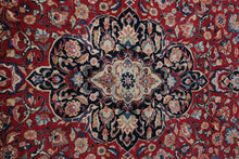 Load image into Gallery viewer, Persian Style Hand Knotted Wool Rug 98 x 123 Red Floral Medallion
