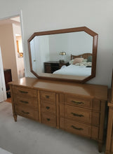 Load image into Gallery viewer, Mid-Century Milano Collection by Kent Coffey – 9-Drawer Dresser with Mirror
