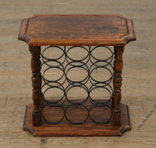 Load image into Gallery viewer, Oak &amp; Iron 12-Bottle Wine Rack Table
