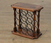 Load image into Gallery viewer, Oak &amp; Iron 12-Bottle Wine Rack Table
