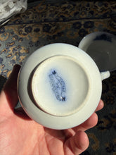 Load image into Gallery viewer, Antique Maddock’s Lamberton Works “Madras” Flow Blue Tea Cups – Set of 2

