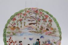 Load image into Gallery viewer, Antique Japanese Geisha Girl Porcelain Plates Set of 12 Hand Painted 6 Inch
