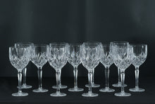 Load image into Gallery viewer, Set of 12 Marquis by Waterford Crystal Wine Goblets – 8.5" Tall – Elegant Cut Crystal Stems
