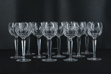 Load image into Gallery viewer, Set of 12 Waterford Sheila Claret Wine Glasses – Irish Crystal, 7.5” Tall – Marked Waterford
