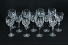 Load image into Gallery viewer, Set of 12 Marquis by Waterford Crystal Wine Goblets – 8.5" Tall – Elegant Cut Crystal Stems
