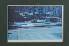Load image into Gallery viewer, Framed Augusta National Golf Club Print – 12th Green Amen Corner Landscape Art

