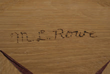Load image into Gallery viewer, Monty Rowe Signed Segmented Wood Turned Vessel Geometric Inlay Studio Art

