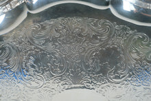 Load image into Gallery viewer, International Silver Chippendale Silverplate Round Serving Tray 13 5 Inch
