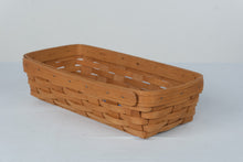 Load image into Gallery viewer, Longaberger Vintage 1988 Rectangular Woven Bread Basket 15 Inch USA

