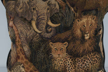Load image into Gallery viewer, 16" African Safari Animals Decorative Throw Pillow – Tapestry Front, Clean &amp; High Quality – Newport
