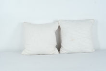 Load image into Gallery viewer, Terracotta Bloom Pillow Pair – 17&quot; Square Decorative Throw Pillows
