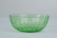 Load image into Gallery viewer, Hazel Atlas Colonial Block Green Depression Glass Bowl Vintage 7 Inch
