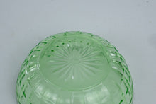 Load image into Gallery viewer, Hazel Atlas Colonial Block Green Depression Glass Bowl Vintage 7 Inch

