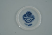 Load image into Gallery viewer, Vintage Porcelain Tea Set Floral Blue Trim Pitcher and 4 Cups Est 1828 Mark
