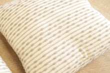 Load image into Gallery viewer, Pair 18 Inch Neutral Woven Textured Throw Pillows Cream Beige Modern Decor
