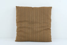 Load image into Gallery viewer, Brown Rust Textured Woven Throw Pillow 18 Inch Square Mid Century Modern Style
