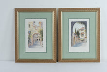 Load image into Gallery viewer, Roger Duvall Via Del Forno Casa di Giulietta Verona Prints Framed Set Gold 24x18
