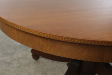 Load image into Gallery viewer, Antique Federal Revival Mahogany Extension Dining Table with 4 Leaves, Dated 1914
