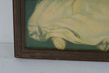 Load image into Gallery viewer, Antique 1925 Borin Mfg Co Chicago Framed Girl Portrait Print 13 x 17
