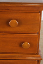 Load image into Gallery viewer, 1950s Solid Wood Chest-on-Chest Dresser
