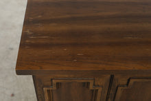 Load image into Gallery viewer, Vintage Spanish Revival Carved Wood Buffet with Six-Panel Doors
