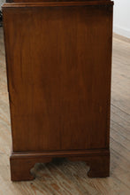 Load image into Gallery viewer, 19th Century English Mahogany Linen Press Armoire with Flame Veneer Panels
