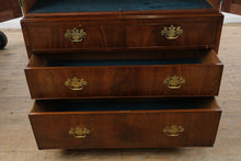 Load image into Gallery viewer, 19th Century English Mahogany Linen Press Armoire with Flame Veneer Panels
