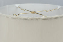 Load image into Gallery viewer, Vintage Ivory Scalloped Bell Lamp Shade Double Tier Trim 19 Inch
