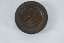 Load image into Gallery viewer, Antique Cast Iron Scale Weights Set – ½ oz to 1 lb, Trade &amp; Apothecary Weights with Calibration Marks

