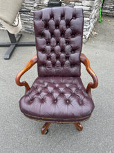 Load image into Gallery viewer, James Town Burgundy Leather Office Chair - La-Z-Boy
