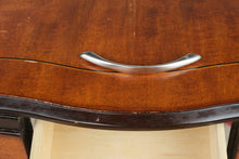 Load image into Gallery viewer, Serpentine Wood Side Table with Drawer
