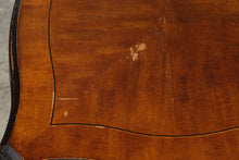 Load image into Gallery viewer, Serpentine Wood Side Table with Drawer
