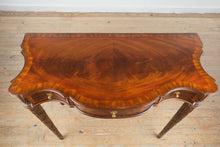 Load image into Gallery viewer, Maitland Smith Federal Style Flame Mahogany Three Drawer Console Table
