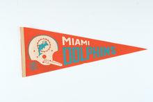 Load image into Gallery viewer, Vintage Miami Dolphins NFL Felt Pennant Football Helmet 30 Inch

