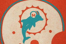 Load image into Gallery viewer, Vintage Miami Dolphins NFL Felt Pennant Football Helmet 30 Inch
