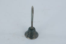 Load image into Gallery viewer, Vintage Sterling Silver Hand Bell 5 Inch Simple Handle Patina
