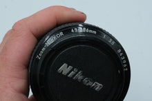 Load image into Gallery viewer, Vintage Nikon Zoom Nikkor 43 86mm F3 5 Manual Focus Lens Nikon F Mount
