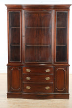 Load image into Gallery viewer, Mahogany China Cabinet Hutch Traditional Glass Display Cabinet
