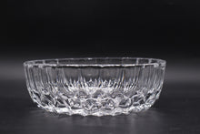 Load image into Gallery viewer, Vintage Pressed Crystal Starburst Serving Bowl Faceted 8 5 Inch

