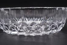 Load image into Gallery viewer, Vintage Pressed Crystal Starburst Serving Bowl Faceted 8 5 Inch
