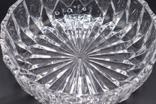 Load image into Gallery viewer, Vintage Pressed Crystal Starburst Serving Bowl Faceted 8 5 Inch
