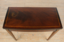 Load image into Gallery viewer, Mahogany Flip Top Game Table with Inlaid Border and Felt Playing Surface II
