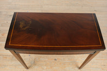 Load image into Gallery viewer, Mahogany Flip Top Game Table with Inlaid Border and Felt Playing Surface II
