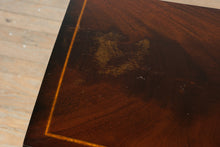 Load image into Gallery viewer, Mahogany Flip Top Game Table with Inlaid Border and Felt Playing Surface II
