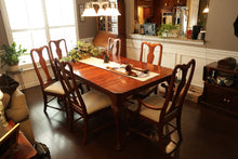 Load image into Gallery viewer, Solid Cherry Lexington Furniture Dining Table with 6 Chairs &amp; 2 Leaves
