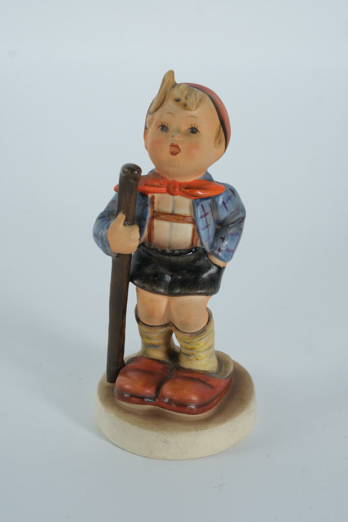 Vintage Goebel Hummel Figurine “Little Hiker” #16/1 – TMK-2 1950–1955, Full Bee mark