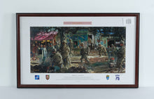 Load image into Gallery viewer, First In Last Out Limited Edition Military Art Print by James Dietz Signed Framed 35 x 22
