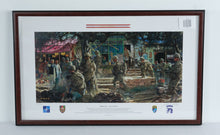 Load image into Gallery viewer, First In Last Out Limited Edition Military Art Print by James Dietz Signed Framed 35 x 22
