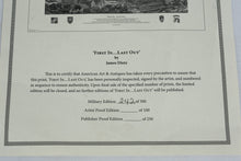 Load image into Gallery viewer, First In Last Out Limited Edition Military Art Print by James Dietz Signed Framed 35 x 22
