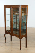 Load image into Gallery viewer, Antique 2-Door Curio / China Cabinet with Queen Anne Legs
